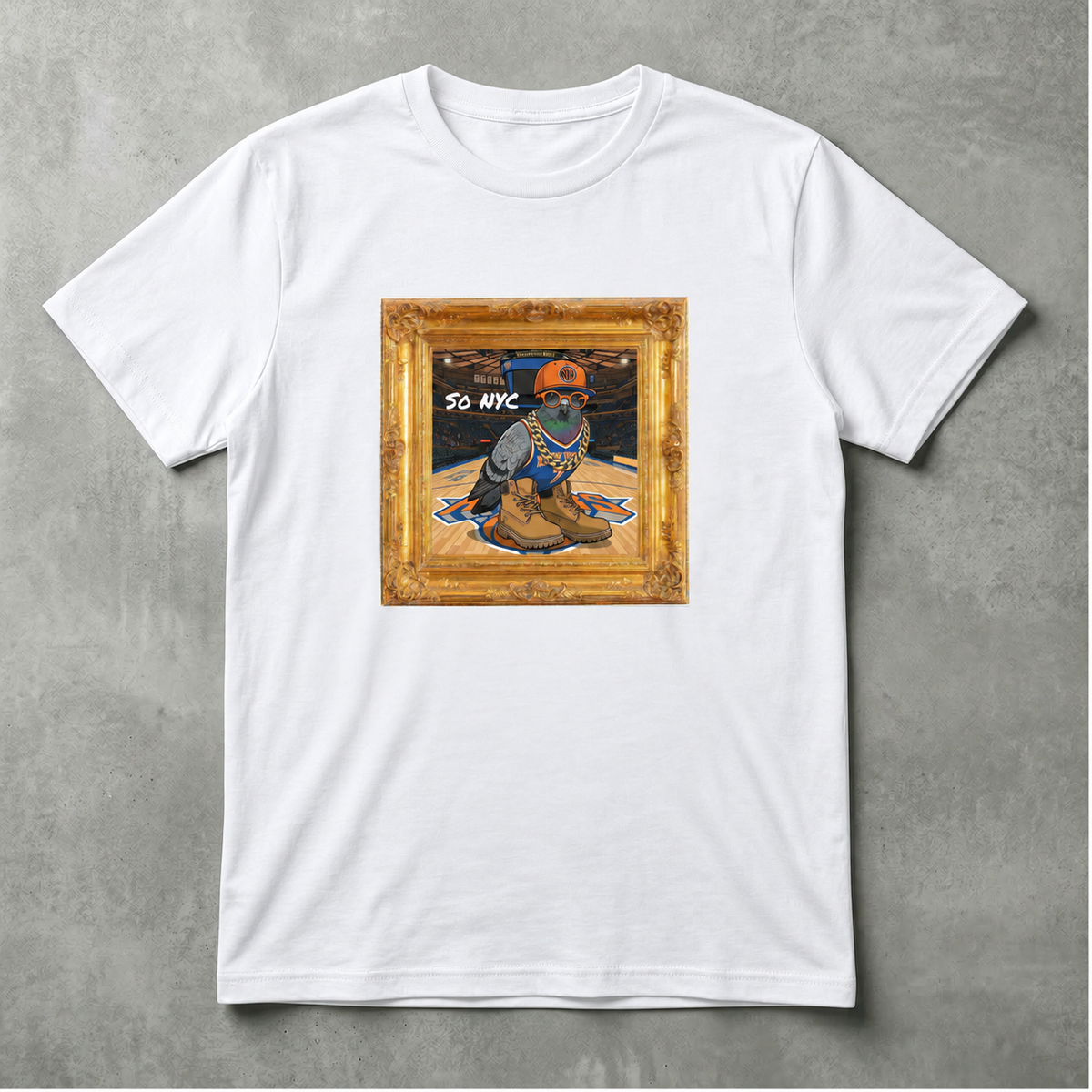Scentral P NYC Pigeon – Manhattan Edition (Madison Square Garden) Framed Graphic Tee