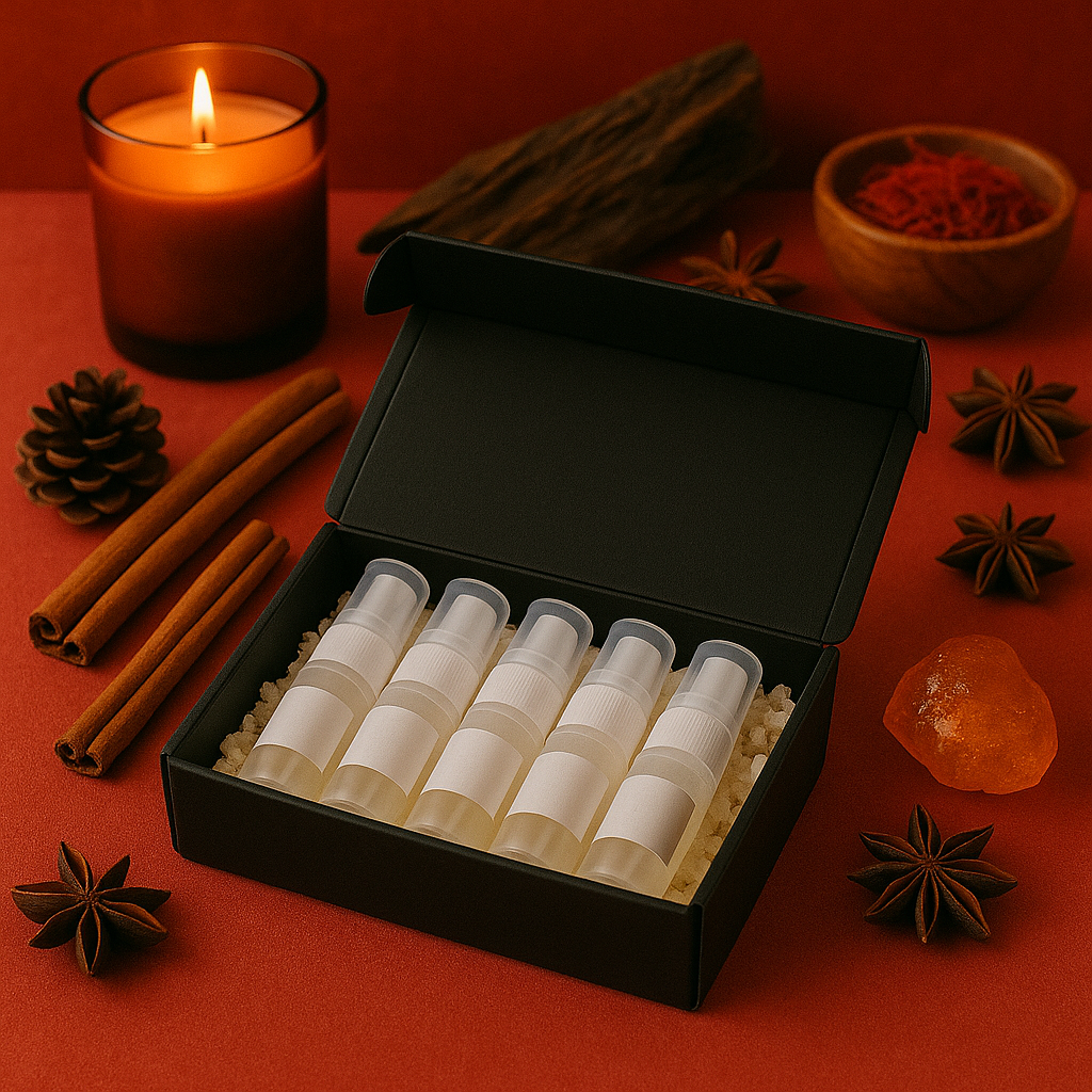 DISCOVERY SET - Spicy & Boozy Fragrances