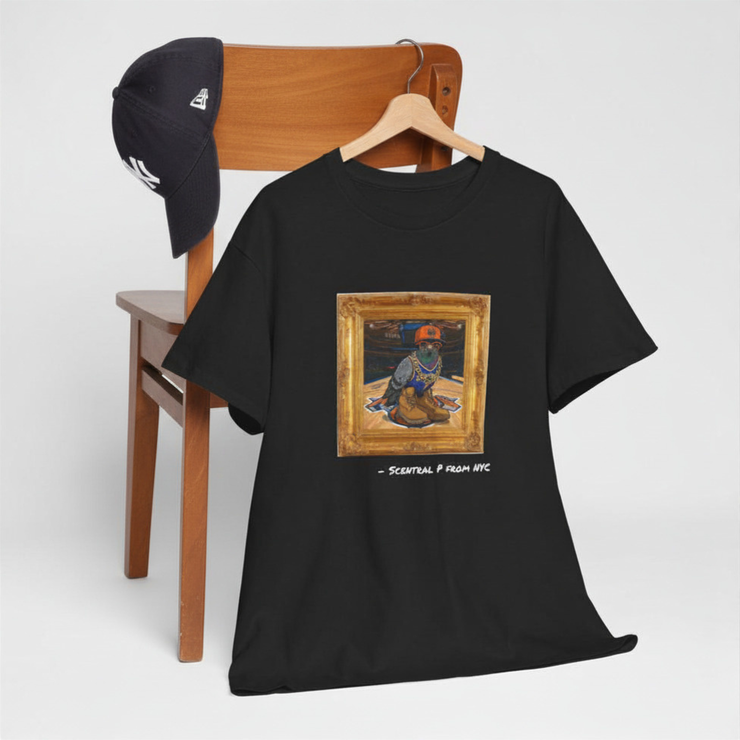 Scentral P NYC Pigeon – Manhattan Edition (Madison Square Garden) Framed Graphic Tee