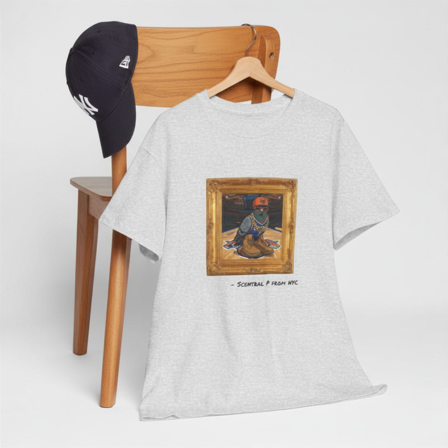 Scentral P NYC Pigeon – Manhattan Edition (Madison Square Garden) Framed Graphic Tee
