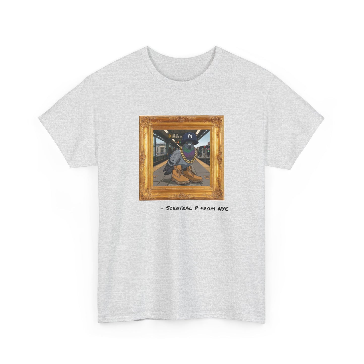 Scentral P NYC Pigeon – Bronx Edition (Yankee Stadium) Framed Graphic Tee
