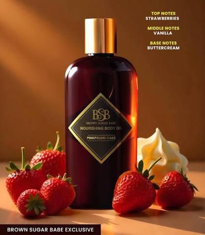 Pink Poundcake Body Oil by Brown Sugar Babe
